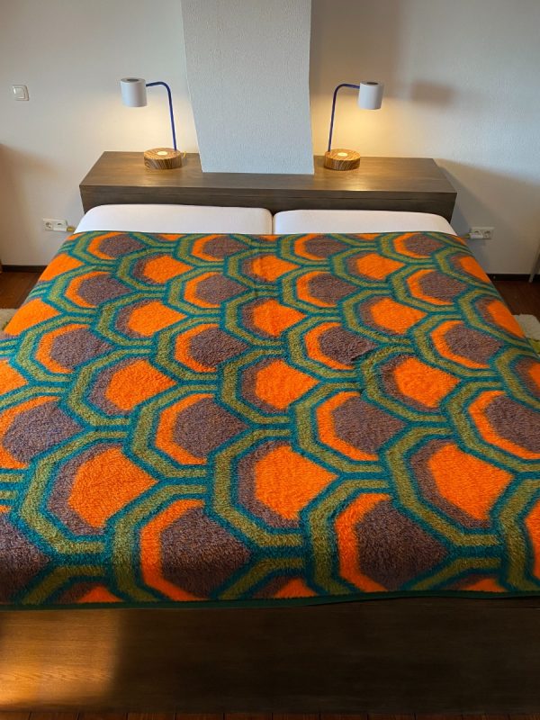 Panton Large Didas dralon retro blanket - Dutch vintage plaid - 70s