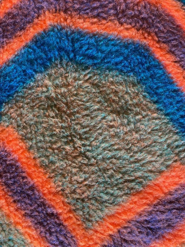 Panton Large Didas dralon retro blanket - Dutch vintage plaid - 70s