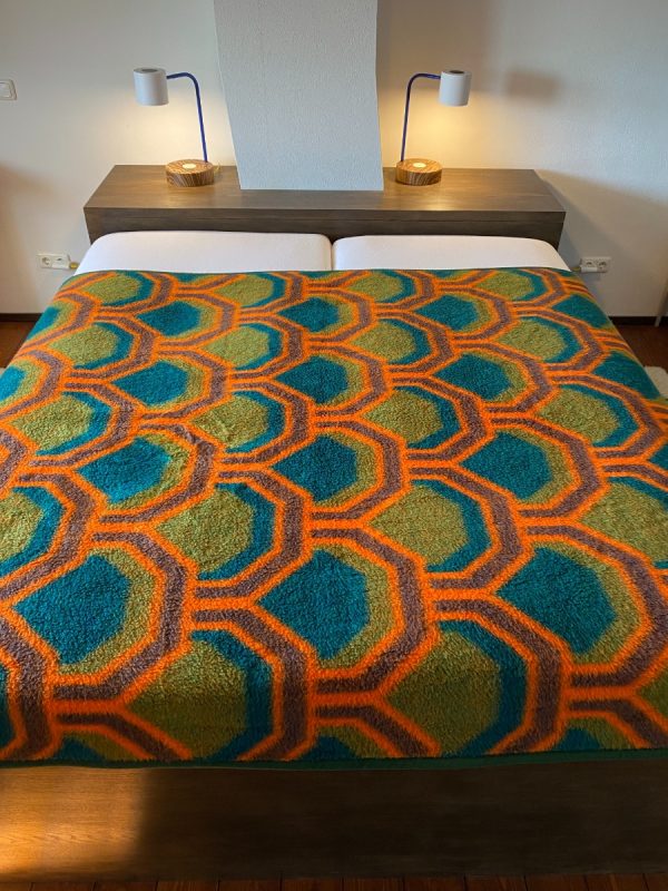 Panton Large Didas dralon retro blanket - Dutch vintage plaid - 70s