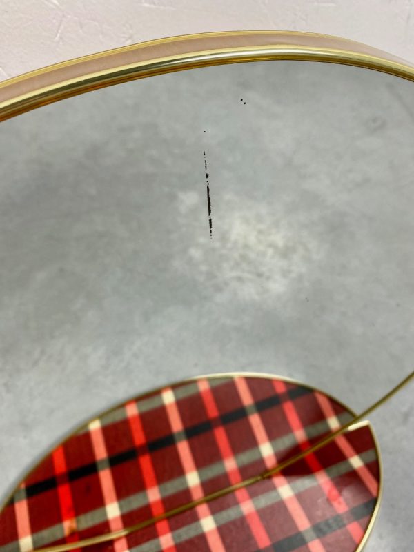 50's round mirror with dressing table - Image 9