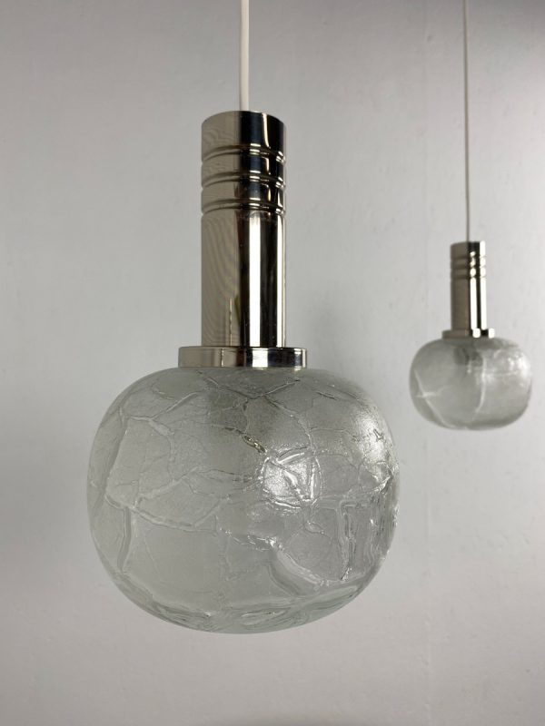 echt vintage Doria Lichtenwerken glass pendent lamp echtvintage