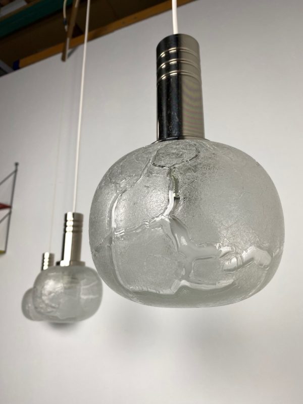 echt vintage Doria Lichtenwerken glass pendent lamp echtvintage
