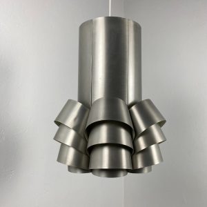 echt Hans Agne Jakobsson vintage metal lamp - AB Markaryd Sweden - rare modern 60's Scandinavian Aluminium pendent light echtvintage