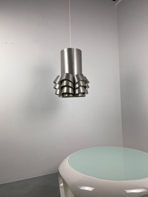 echt Hans Agne Jakobsson vintage metal lamp - AB Markaryd Sweden - rare modern 60's Scandinavian Aluminium pendent light echtvintage