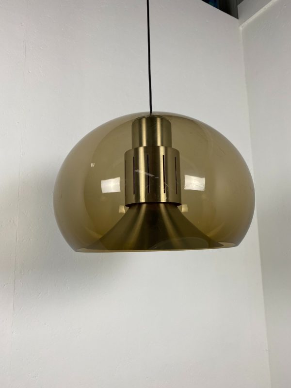 Vintage Herda space age lamp - Plexiglass Aluminium 70's Dutch pendent light echt echtvintage