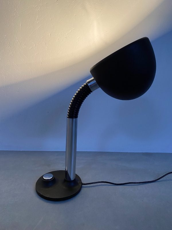 Vintage Hillebrand Leuchten desk lamp - 70's gooseneck big table light - Germany