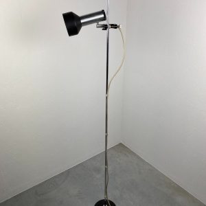 80's floor lamp -echt vintage Philips lighting - modern design spot light - metal Aluminium echtvintage