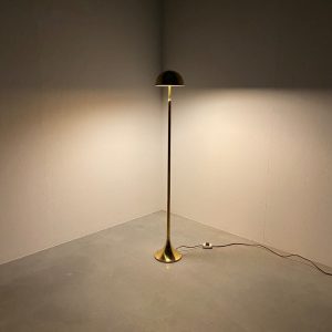 Echt Vintage 70s brass floor lamp - rare classic mushroom light - metal stylish chic modern design echtvintage