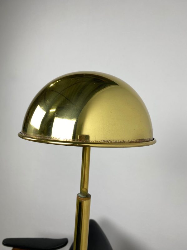 Echt Vintage 70s brass floor lamp - rare classic mushroom light - metal stylish chic modern design echtvintage