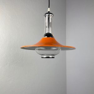 Scandinavian design hanging light echt Vintage glass metal hanging lamp - Scandinavian design light - Massive Belgium lighting echtvintage