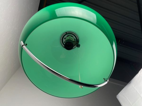 echt Vintage space age lamp - 60s green plexiglass Rolly Massive Belgium adjustable pendent light echtvintage