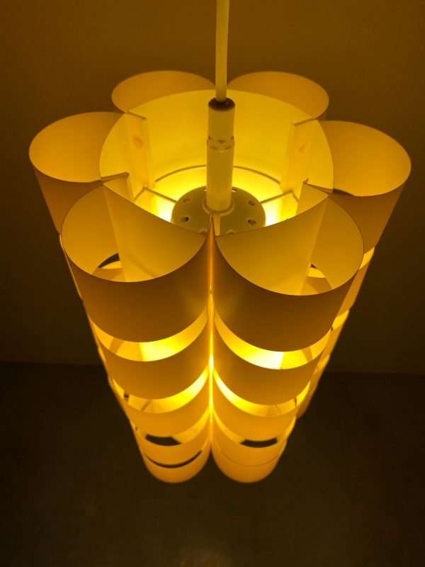 echt Vintage space age lamp - rare modern 70's Scandinavian plastic pendent light echtvintage