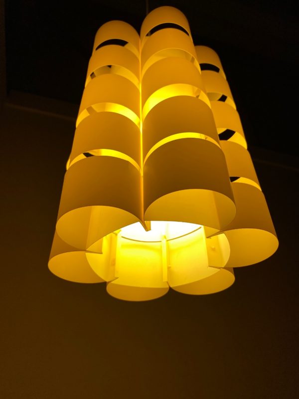 echt Vintage space age lamp - rare modern 70's Scandinavian plastic pendent light echtvintage