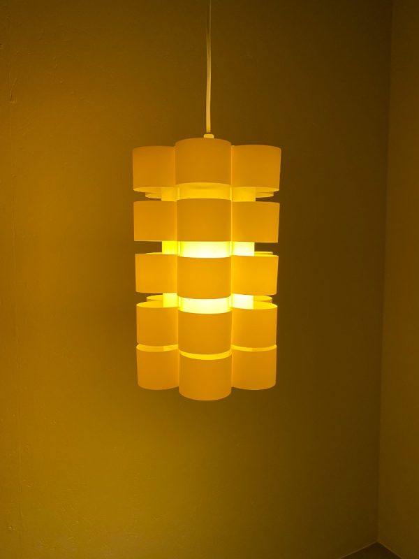 echt Vintage space age lamp - rare modern 70's Scandinavian plastic pendent light echtvintage