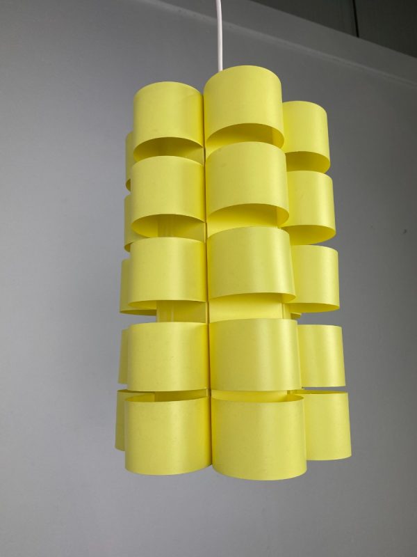 echt Vintage space age lamp - rare modern 70's Scandinavian plastic pendent light echtvintage