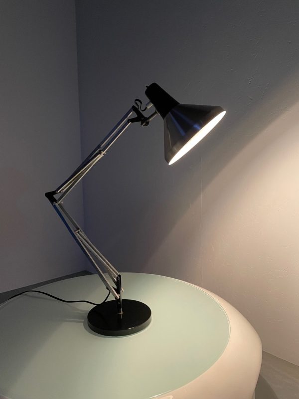 echtvintage HALA Zeist T9 architect's lamp - vintage 60s desk lamp - adjustable metal aluminium lighting echt