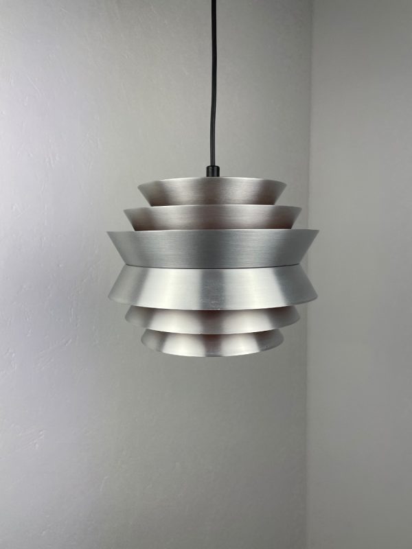 echt Vintage 60s design lamp TRAVA - Carl Thore - Granhaga - Swedish pendent light - Scandinavian modern metal pendant echtvintage