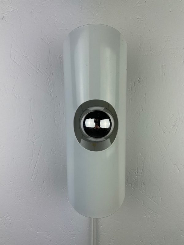 echt Vintage HALA Zeist wall lamp - metal space age design light - Dutch 70s rare tube sconce lighting echtvintage