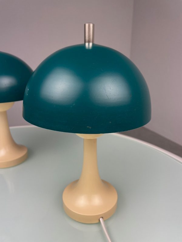 echt Vintage Philips mushroom lamp set - very rare 60s plastic Aluminium desk light - Dutch table lamp Holland echtvintage