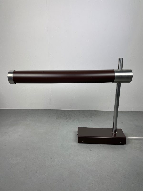 echtVintage big (70 cm.) table light - vintage fluorescent lamp G13 - Rare Dutch 70's desk light echt vintage