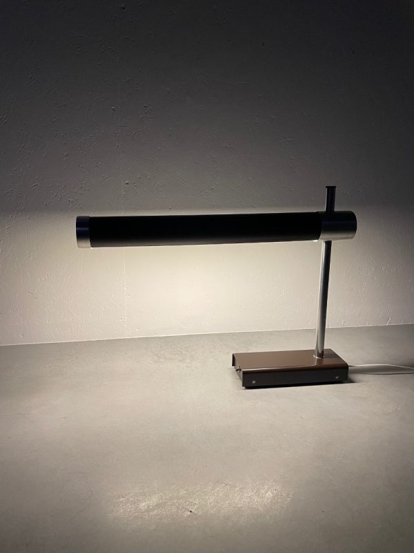 echtVintage big (70 cm.) table light - vintage fluorescent lamp G13 - Rare Dutch 70's desk light echt vintage