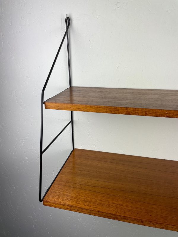 60s teak wood wall rack - Image 10