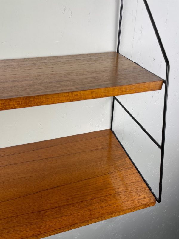 60s teak wood wall rack - Image 9