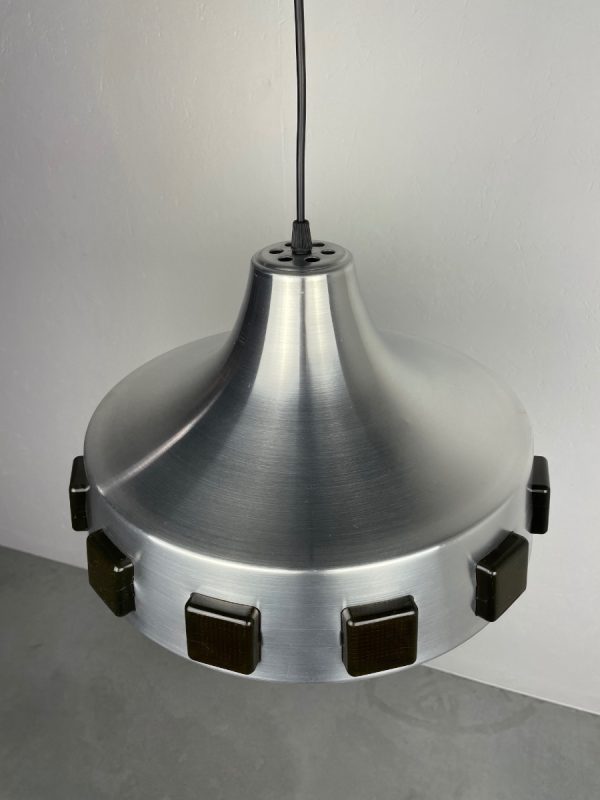 echt Vintage 60's Aluminium space age pendent lamp - Sweden modern UFO hanging light echtvintage Roswell