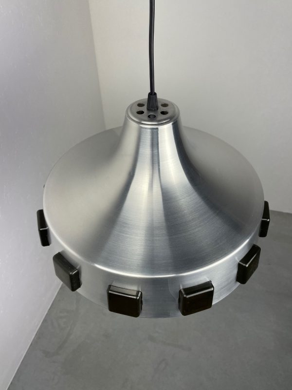 echt Vintage 60's Aluminium space age pendent lamp - Sweden modern UFO hanging light echtvintage Roswell