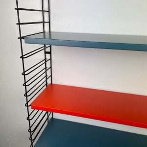 Vintage Tomado metal wall rack - original 60s / 70s design shelf - industrial modern Dutch mancave bookshelf echtvintage echt