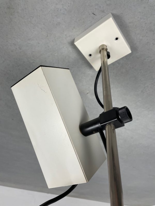 echt Vintage ceiling spotlight - space age square 60's lamp - 1960 Philips modern style - metal spot 2 light echtvintage