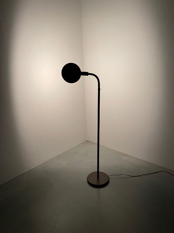 echt vintage 80s Dutch metal floor lamp - XL gooseneck light - Space age echtvintage