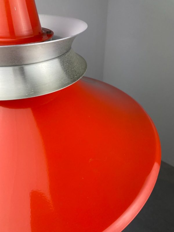 echt Vintage Lyskaer pendent light - orange Scandinavian modern 70's Danish hanging lamp echtvintage