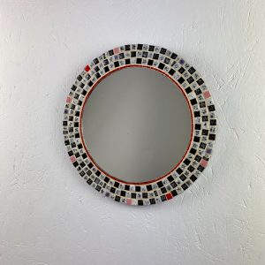 echt Vintage round mirror - Mid century mosaic tiles - Retro 60s mirror echtvintage