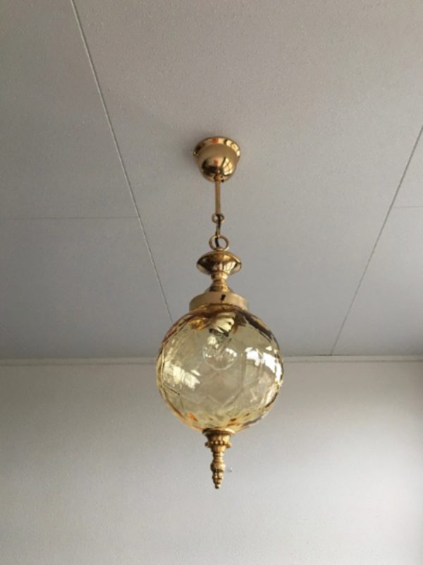 classic cognac glass lamp - Image 2