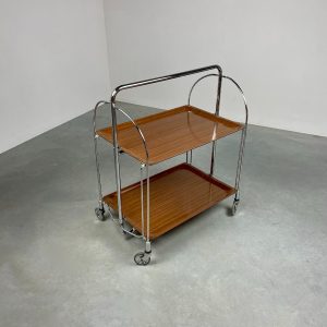 echt Vintage mid century serving trolley - 60s bar cart - collapsible tea table - 1960 Retro design site table echtvintage