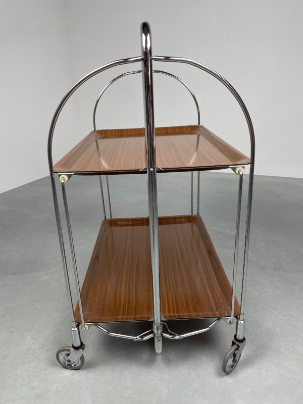 echt Vintage mid century serving trolley - 60s bar cart - collapsible tea table - 1960 Retro design site table echtvintage