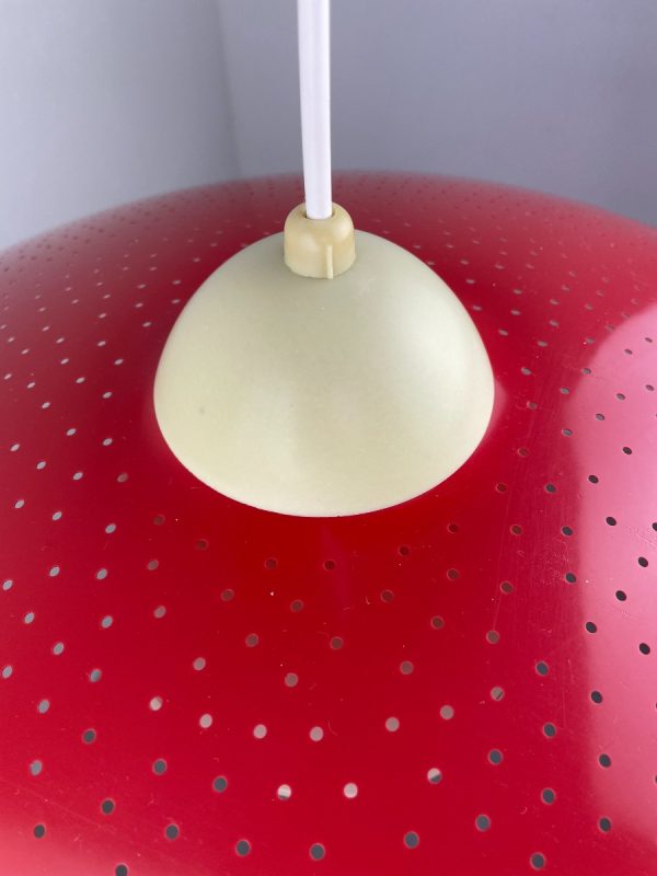 Vintage 50s Erco Leuchten pendent lamp - 1950s mid century modern plastic light - Germany rare lighting