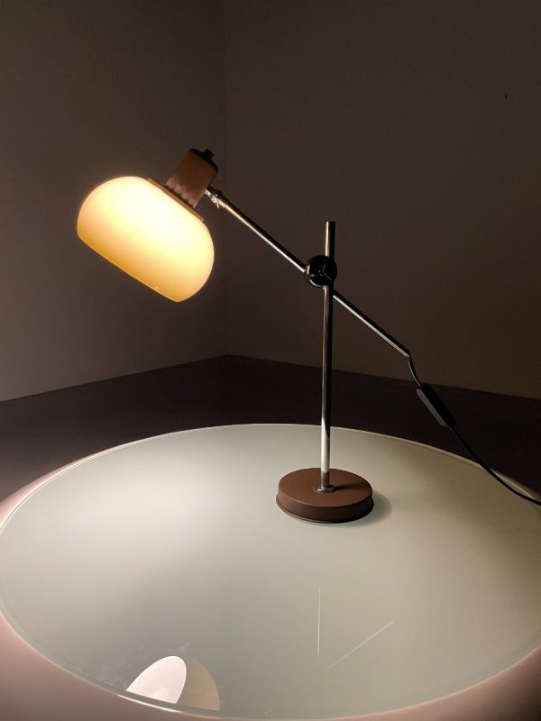 echtvintage echt real Vintage fishing rod lamp - 1970s Herda plexiglass light - 70s desk lamp - Dutch design lighting