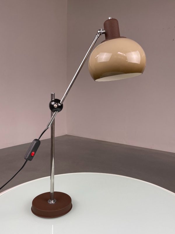 echtvintage echt real Vintage fishing rod lamp - 1970s Herda plexiglass light - 70s desk lamp - Dutch design lighting