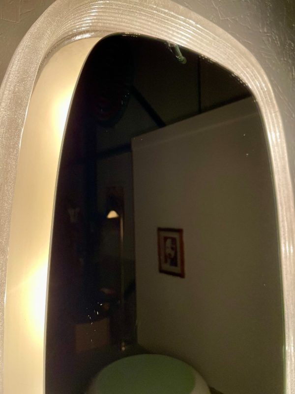 Vintage original Duscholux mirror wall light - 70's ice Lucite lamp - Hollywood regency xl echtvintage echt real