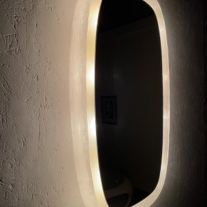 Vintage original Duscholux mirror wall light - 70's ice Lucite lamp - Hollywood regency xl echtvintage echt real