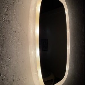 Vintage original Duscholux mirror wall light - 70's ice Lucite lamp - Hollywood regency xl echtvintage echt real