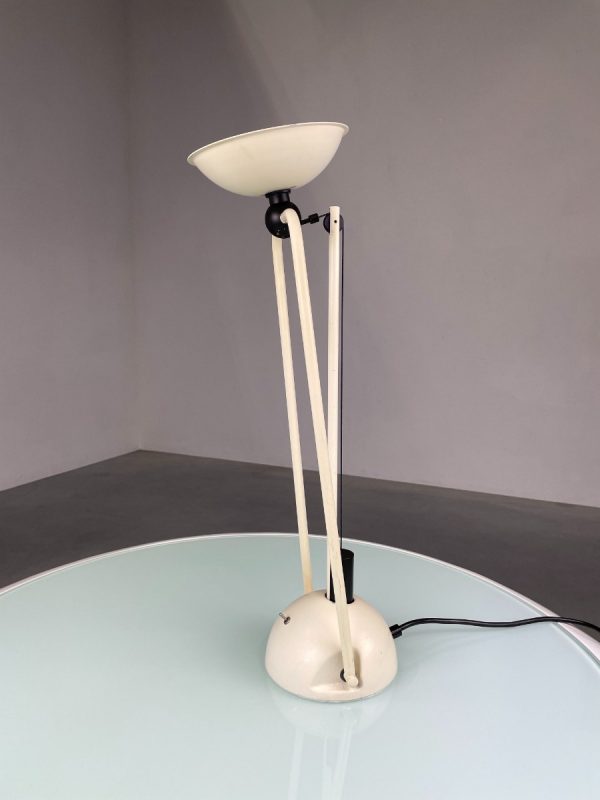 echtVintage balance desk lamp - 1970s halogen counterweight light - very rare modern metal lighting echt real