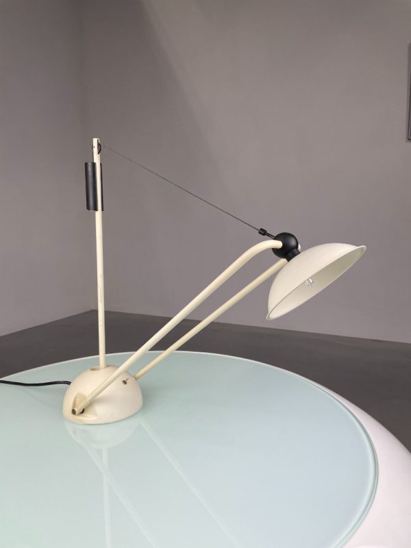 echtVintage balance desk lamp - 1970s halogen counterweight light - very rare modern metal lighting echt real