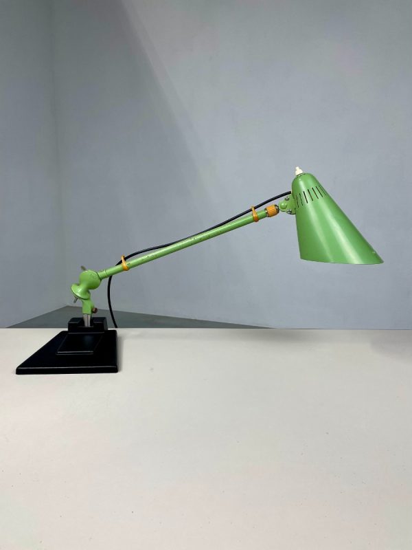 echt Vintage telescope desk lamp ISIS drawing table lamp - 1950s architect lamp - industrial adjustable work lamp - West Germany lighting echtvintage