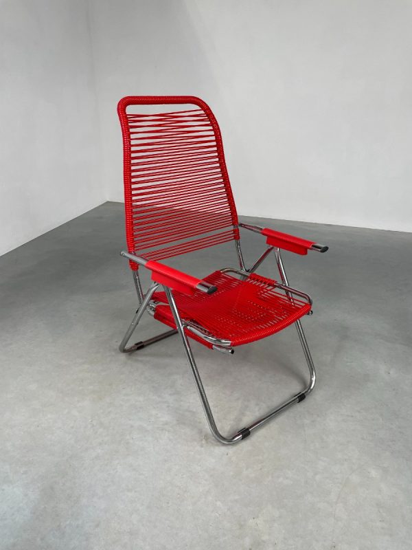 Vintage Spaghetti lounger / chair - Francesco Favagrossa - Fiam - Italian 70s design - summer outdoor relax armchair echtvintage echt