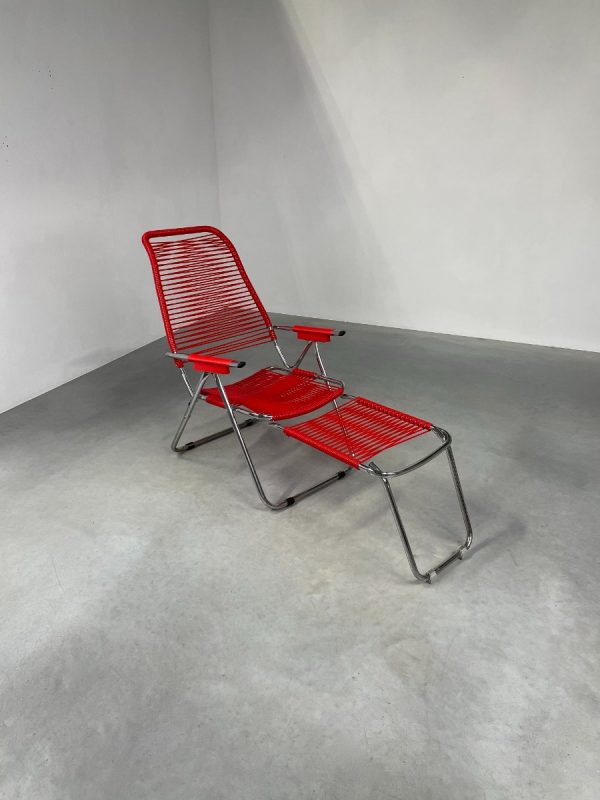 Vintage Spaghetti lounger / chair - Francesco Favagrossa - Fiam - Italian 70s design - summer outdoor relax armchair echtvintage echt
