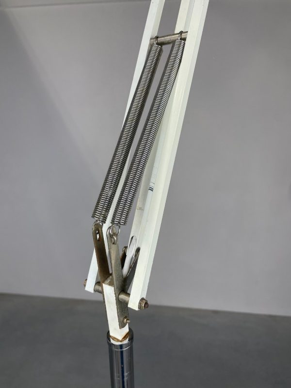 Hala Zeist industrial workshop floor lamp by H. Busquet - vintage 1960s Dutch design lighting - adjustable mobile echtvintage