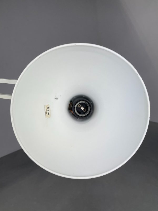 Hala Zeist industrial workshop floor lamp by H. Busquet - vintage 1960s Dutch design lighting - adjustable mobile echtvintage